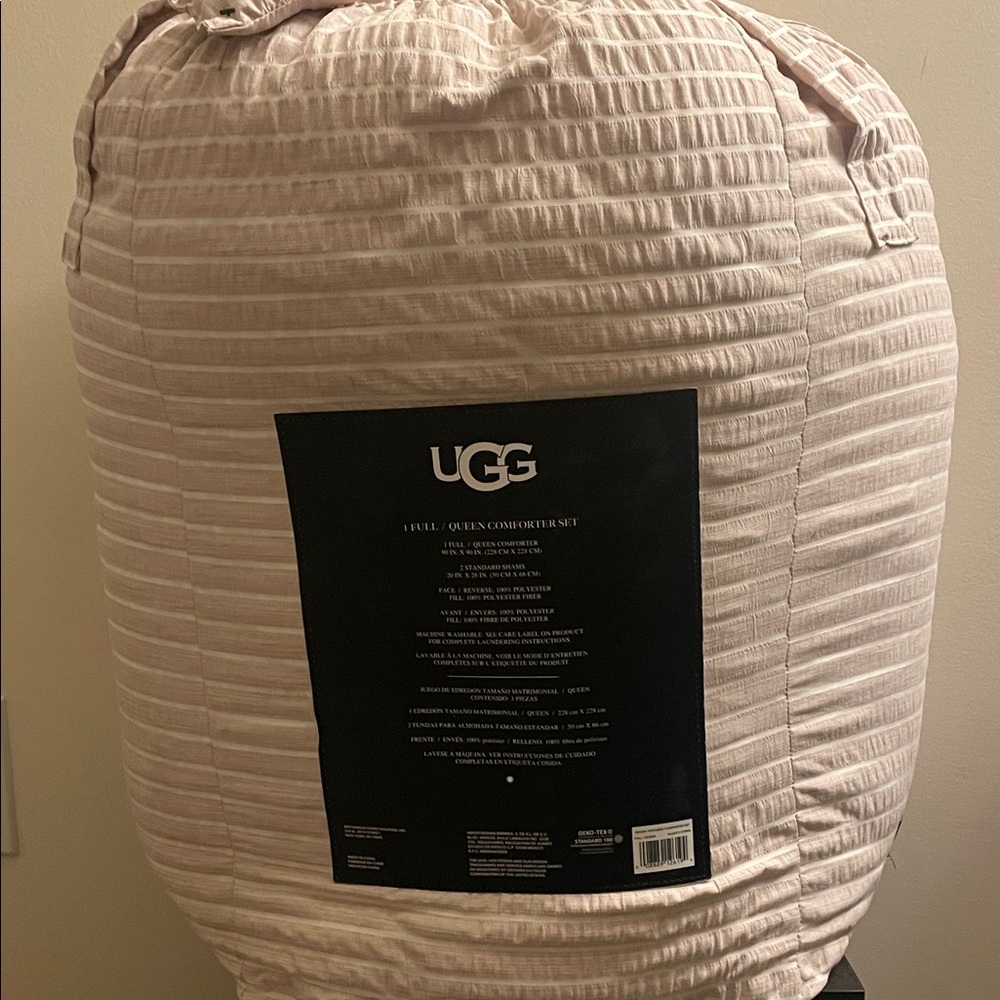 UGG Textured Cream Comforter Set